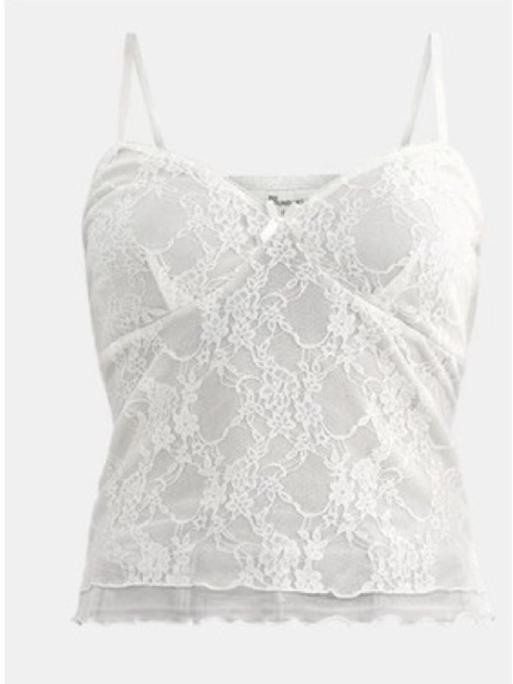 Stretchy Lace Trim Camisole NWT